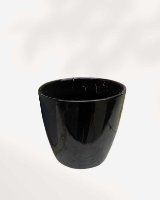 Glossy Ceramic Planter White Fit 4" Pot