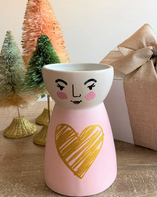 Cute Pink Flower Vase