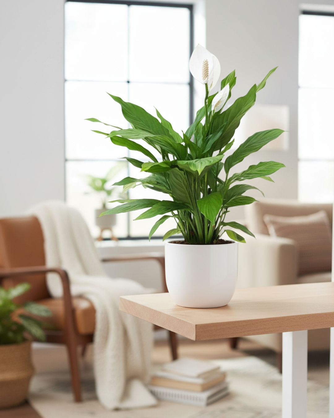 Peace Lily plant with elegant white blooms, air-purifying and low-maintenance – buy online for Canada-wide delivery