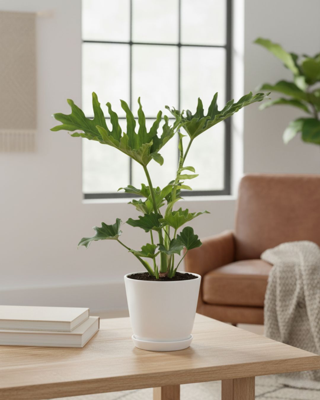 Philodendron Hope Selloum in 6" pot, lush green foliage. Buy healthy indoor plant online at mygraenscape.com