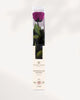 Plum Preserved Rose Full Stem with Deep Rich Purple Petals, Luxury Long Lasting Rose for Elegant Home Decor and Gift
